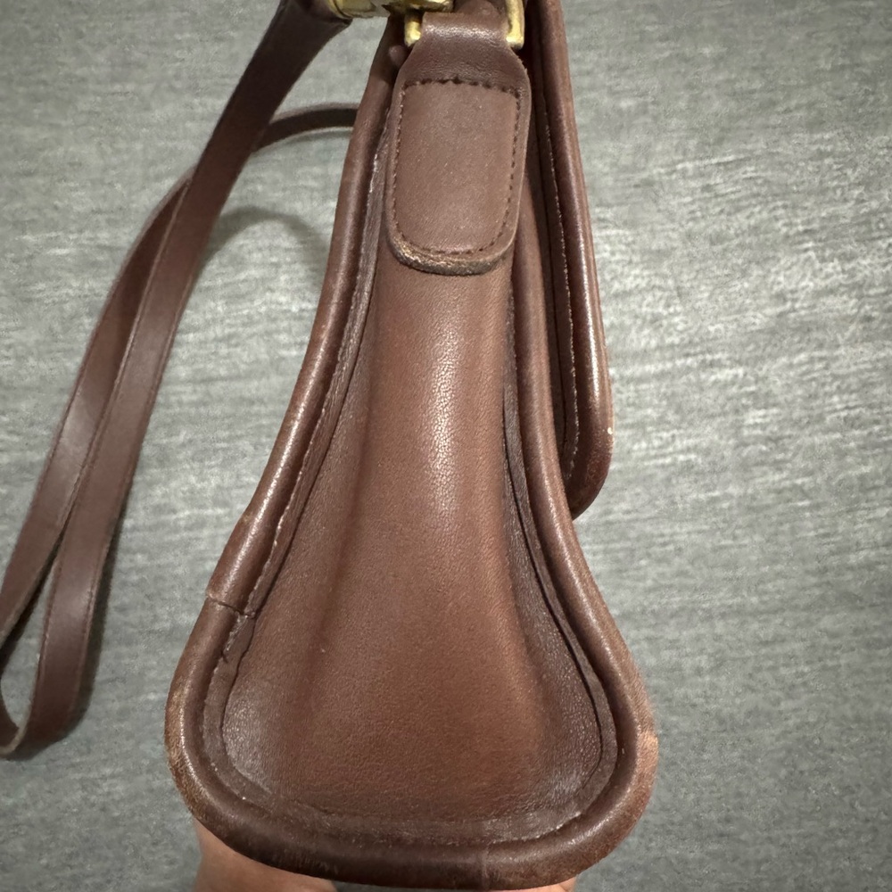 Rare Vintage Coach Court Bag Brown Leather 9870 - Picture 12 of 16